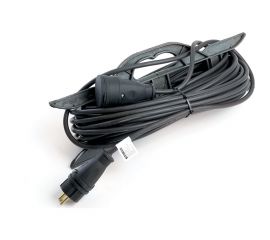 1-местный удлинитель-шнур на рамке TEKKER c заземлением, prf22-41-20, 20м, 3x2,5, серия professional, черный, 49047 