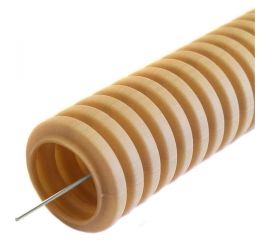 Гофрированная труба Промрукав ПВХ легкая 350 Н сосна с/з д25 50м PR01.0050 