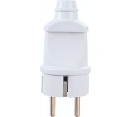 Разборная вилка General Lighting Systems GRV-P-16-R-G-W-IP20 16А круглая, с заземлением, белая IP20 470504 