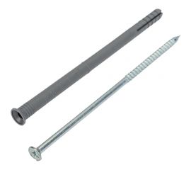 Дюбель-гвоздь Tech-Krep 8x140 мм, потайная манжета, полипропилен, 100 шт. 154272 