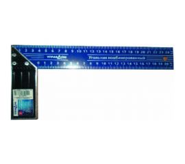 Столярный угольник Управдом стальное полотно, двойная миллиметровая шкала 4100002474 