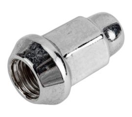 Гайка конус M12x1.25 мм, закрытая, 35 мм, ключ 17 мм, хром 002, 20 шт SKYWAY S10602002 