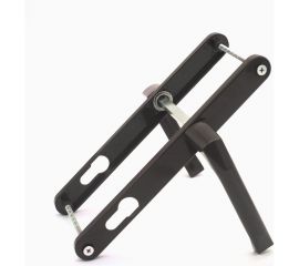 Нажимной гарнитур Дверной Страж 85/25 узкий, сплошной, коричневый, закруглённая планка ДС42284 