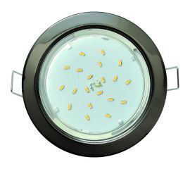 Встраиваемый светильник Ecola GX53 H4 без рефлектора, черный хром 38x106, упаковка 10 штук FB5310ECB 