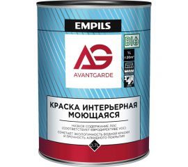 Интерьерная краска Avantgarde моющаяся, база С, матовая, 0.7 л, 0.9 кг 78793 