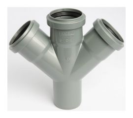 Крестовина Flextron D 50x50x50 мм, 45 градусов, для внутренней канализации 148073 