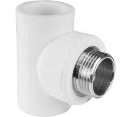 Переходной тройник VALFEX с наружной резьбой, 32x1/2""х32, белый 10128232 