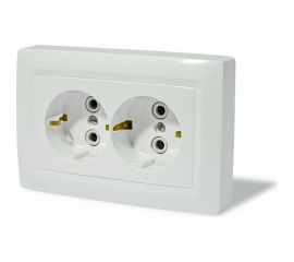 Розетка скрытой ООО МПО Электротехника 2 мест. С з/к 2747 