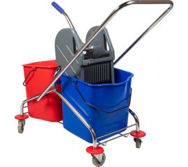 Уборочная тележка NV двухведерная 2x23, с отжимом NV-11372 