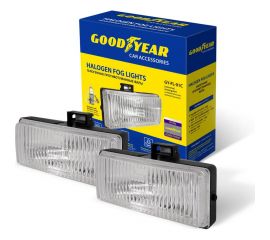 Противотуманные фары Goodyear GY-FL-01C галогенные, универсальные, с лампами, прямоугольные GY019007 