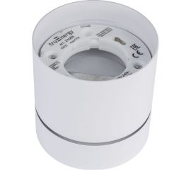Накладной поворотный светильник truEnergy gx53 d82xh80мм ip20 белый/алюминий 21005 