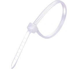 Нейлоновая стяжка хомут ExeGate CV66-200x3.6W нейлон 6.6, 200x3.6 мм, неоткрывающаяся, halogen free, -40...+85C, белая, 100 шт. 292912 