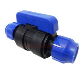 Шаровой кран VALFEX ПНД компрессионный цанга - цанга разборный 20x20 121001232020 