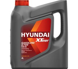 Моторное масло синтетическое Gasoline G700 5W30 SN, 4 л HYUNDAI XTeer 1041135 