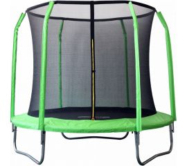 Батут с защитной сеткой внутрь SportElite 8FT 2.44 м, фиберглас, салатовый GB30201-8FT 