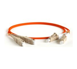 Патч-корд Hyperline FC-D2-62-LC/PR-SC/PR-H-1M-LSZH-OR волоконно-оптический (шнур) MM 62.5/12 28353 