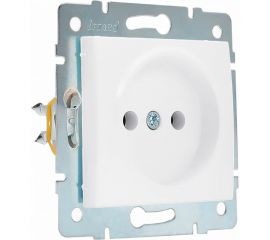 Розетка Lezard KARINA б/ з ПБТ белая 707-0288-121В 