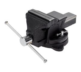 Тиски KRANZ слесарные 100мм, поворотные, с наковальней KR-12-5101 