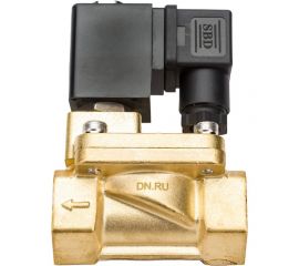 Электромагнитный клапан DN.ru VS2W-400N-PU-NC Ду20 Ру12 латунь пилотный G 3/4 НЗ NBR 220В D130-01271 
