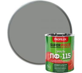 Эмаль ПФ-115 Profilux SUPERPRICE серая, 0.9 кг МП000018738 
