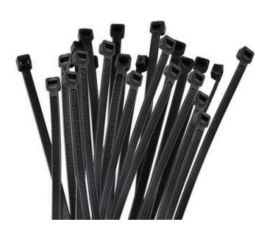 Кабельная стяжка хомут HLT 120x2.5 мм,черный, нейлон, уп. 100 шт. 4670042793602 