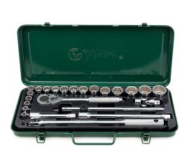 Комплект 12-гранных головок 8-32мм, 24шт Hans 4624-2M 