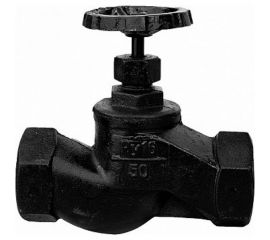 Запорный вентиль Ci аналог 15кч18п Ду50 Ру16 чугунный муфтовый D090-00013 