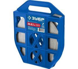 Бандажная лента ЗУБР Профессионал 20x0.7 мм, 50 м, нержавеющая 310243 