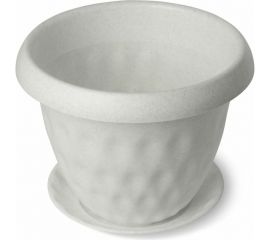 Горшок для растений с поддоном Martika Розетта 2.8 л, диам. 200 мм, мрамор С127МРА 