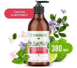 Жидкое мыло SYNERGETIC Пачули и ароматный бергамот 380 мл 105001 