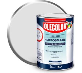 Эмаль OLECOLOR НЦ-132П белый, 0.7 кг 4100000048 