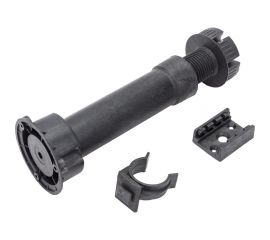 Цокольная ножка Tech-Krep Н150 /145-165/ мм черная комплект 2 шт. с 1 клипсой 129972 