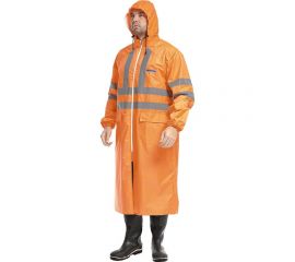 Влагозащитный флуоресцентный плащ ГК Спецобъединение EXTRA-VISION WPL, оранжевый, Плащ 100/104/182 