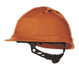 Защитная каска из полипропилена с вентиляцией Delta Plus QUARTZ UP IV оранжевая QUARUP4OR 