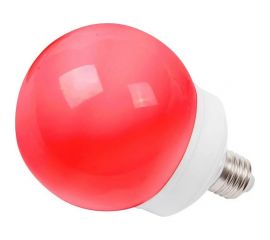 Светодиодная лампа-шар для украшения NEON-NIGHT диаметр 100 мм цоколь e27 12 LED 2Вт красная 405-132 