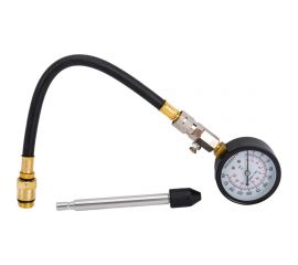 Индикатор компрессии бензиновый с длинным наконечником и шлангом Forsage 6716 