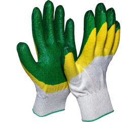 Трикотажные перчатки с двойным латексным покрытием ООО Компания САБ Люкс, глубокий облив, 13 класс ПЕР13.06 