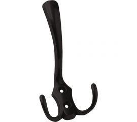 Мебельный крючок KERRON матовый черный KR 0050 BL 