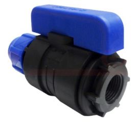 Шаровой кран VALFEX ПНД компрессионный цанга - внутренняя резьба, разборный 32x3/4"" 1210012532034 