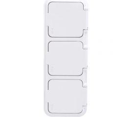 3-местная розетка Bylectrica ОУ IP54, серия ПРАЛЕСКА АКВА, белый, РА16-0131 