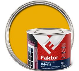 Универсальная эмаль ПФ-115 ЯРОСЛАВСКИЕ КРАСКИ FAKTOR желтая, банка 1,9 кг 214716 