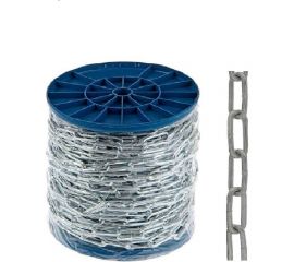 Длиннозвенная цепь МЕТАЛЛСЕРВИС DIN 763, 6 мм, оцинкованная, 18 м 1227109 