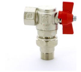 Шаровой кран ITAP угловой, с накидной гайкой, полнопроходной, бабочка, 1/2 ART 298 