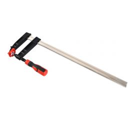 Столярная F-образная струбцина DELI dl111230z усиленная, 300x120 мм, максимальное усилие зажима 3500 Н, резьба 16 мм, штанга 8 мм 112050 