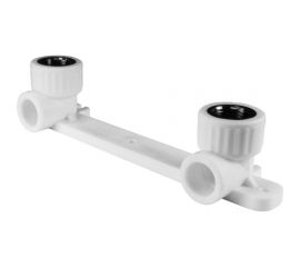 Монтажная планка VALFEX PP-R белая, 20х1/2 дюйма ВР, под смеситель 10124020 127-0298 