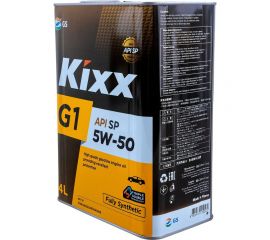 Синтетическое моторное масло KIXX G1 5W-50 API SP 4л L215544TE1 