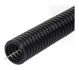 Гофрированная труба Промрукав ПВХ легкая 350 Н черная с/з д20 50м PR01.0056 