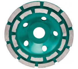 Чашка алмазная шлифовальная двухрядная по бетону 125 мм ВОЛАТ 89040-125 