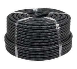 Легкая гофротруба УРАЛ ПАК ПНД 16 мм 25 с протяжкой черная, м ГФ-1100016-025 