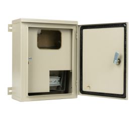 Щит учета МЭК ЭЛЕКТРИКА ЩУ-1/1-С 310х240х120 IP65 под один счетчик с креплением на столб MEC12301 